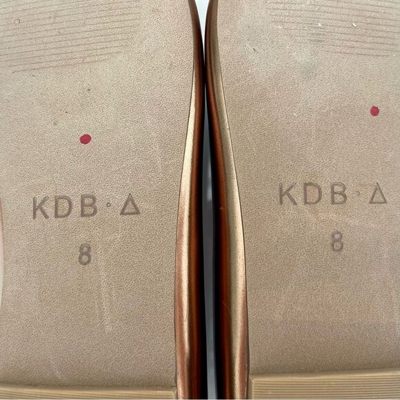 Kelsi Dagger Ballet Flats bronze Frankie Square Toe Size 8 - Picture 10 of 10